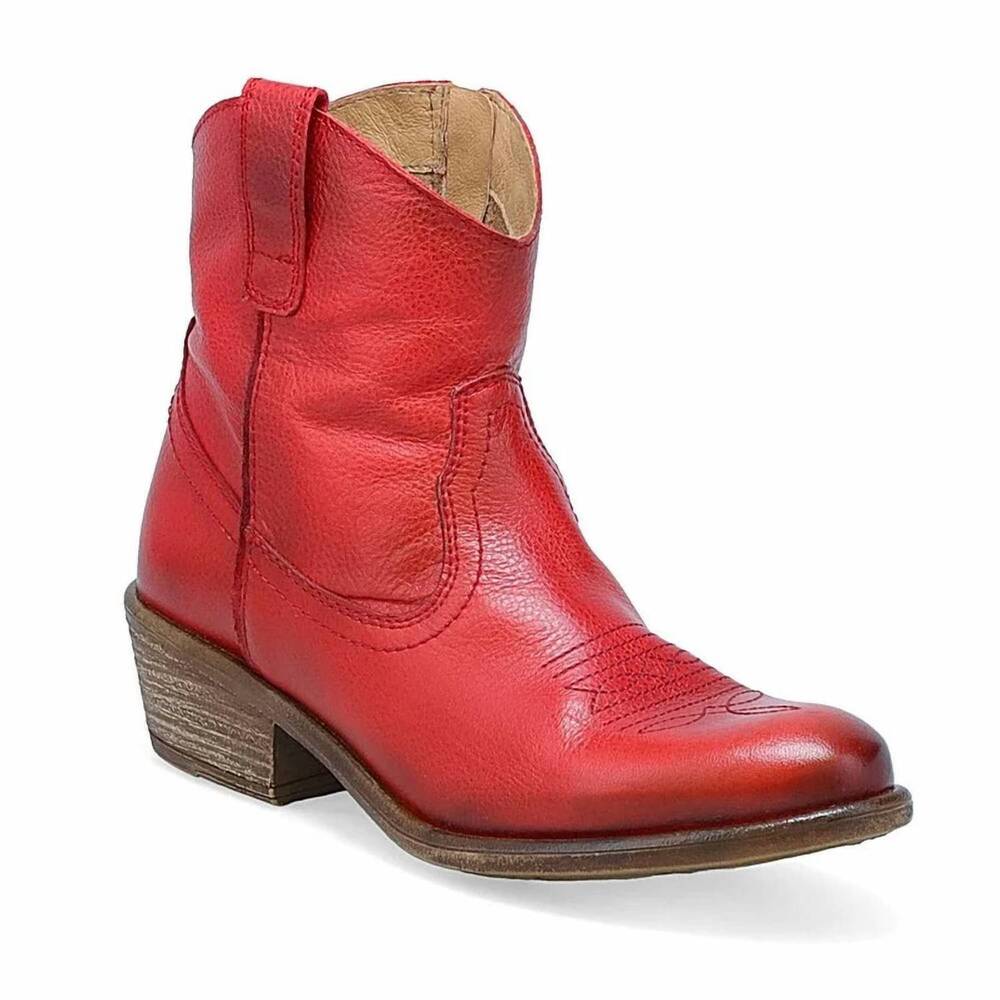 NEW MIZ MOOZ women's carlitos ankle boot in red